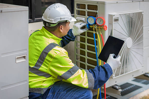 Professional Hvac technician working in King George, VA